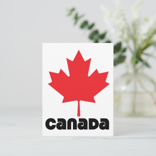 Kanada-Flagge Postkarte (Stehend Vorderseite)