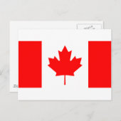 Kanada-Flagge Postkarte (Vorne/Hinten)