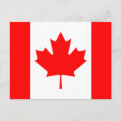 Kanada-Flagge Postkarte (Vorderseite)
