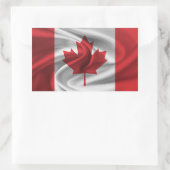 Kanada-Flagge Rechteckiger Aufkleber (Tasche)