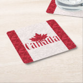 Kanada, Flagge Rechteckiger Pappuntersetzer (angewinkelt)