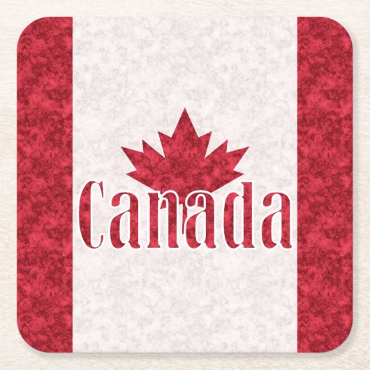 Kanada, Flagge Rechteckiger Pappuntersetzer (Vorderseite)