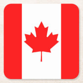 Kanada-Flagge Rechteckiger Pappuntersetzer (Vorderseite)