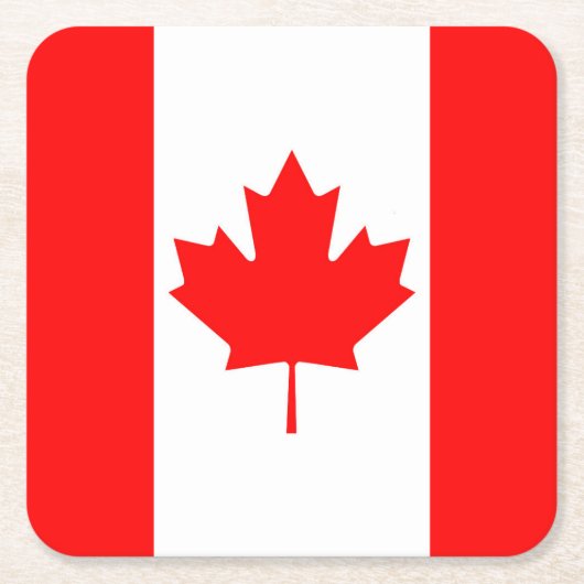 Kanada-Flagge Rechteckiger Pappuntersetzer (Vorderseite)