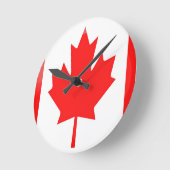 Kanada-Flagge Runde Wanduhr (Winkel)