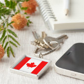 Kanada-Flagge Schlüsselanhänger (Seite)