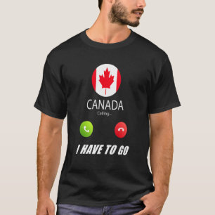 Kanada-Flagge Souvenir Kanada Ruft Ruft T-Shirt