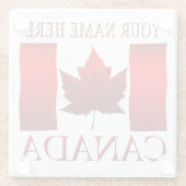 Kanada Flagge Souvenir Untersetzer Custom Canada U (Rückseite)