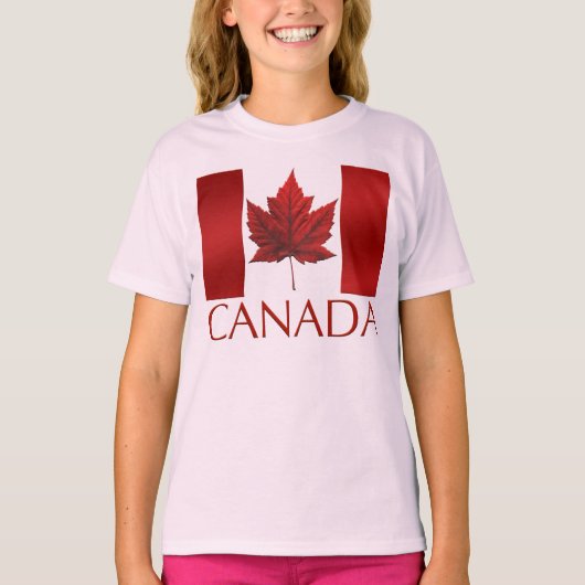 Kanada Flagge Sweatshirt Kid's Canada Souvenir Shi T-Shirt (Vorderseite)