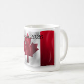 Kanada-Flagge-Tasse Kaffeetasse (VorderseiteRechts)
