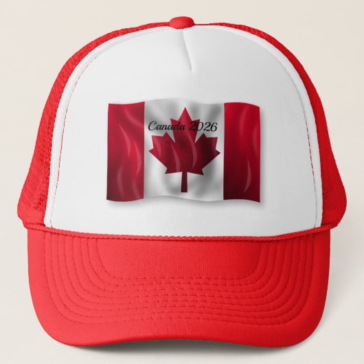 Kanada-Flagge Truckerkappe (Vorderseite)