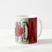 Kanada-Flagge und -Logo Kaffeetasse (VorderseiteRechts)