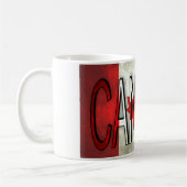 Kanada-Flagge und -Logo Kaffeetasse (Links)