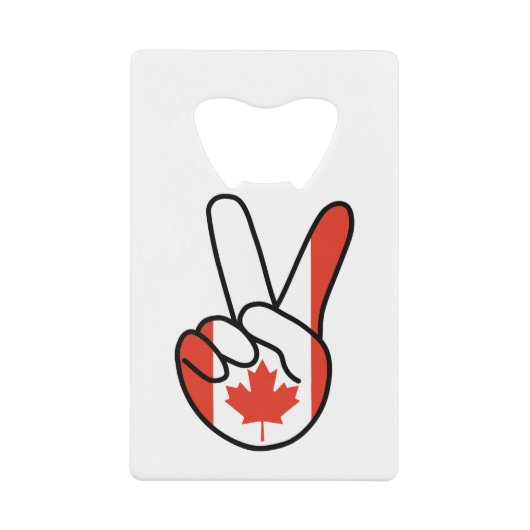 Kanada-Flagge / Unterzeichnung Geldbeutel Flaschenöffner (Vorderseite)