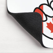 Kanada-Flagge / Unterzeichnung Mousepad (Ecke)