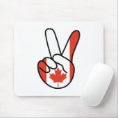 Kanada-Flagge / Unterzeichnung Mousepad (Mit Mouse)