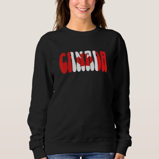 Kanada-Flagge Urlaubs-Souvenir Kanadisch Nordameri Sweatshirt (Vorderseite)