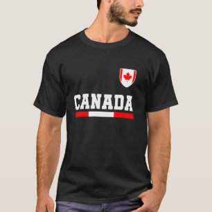 Kanada Flagge Varsity Kanadisch Toronto Retro Vint T-Shirt