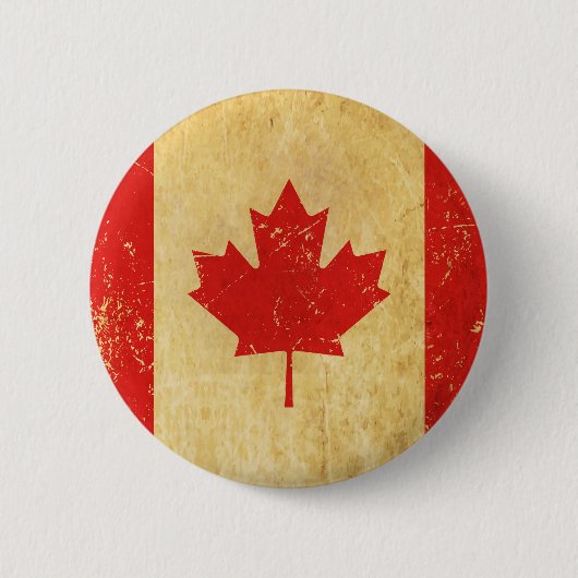 Kanada-Flagge Vintage-Design-Button Button (Vorderseite)