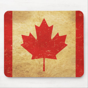 Kanada-Flagge Vintage-Design Mousepad