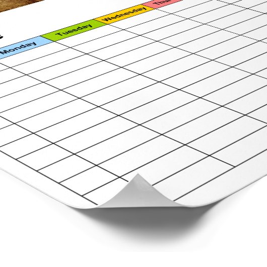 Kanada/Flagge/Zeitplan Poster (Ecke)