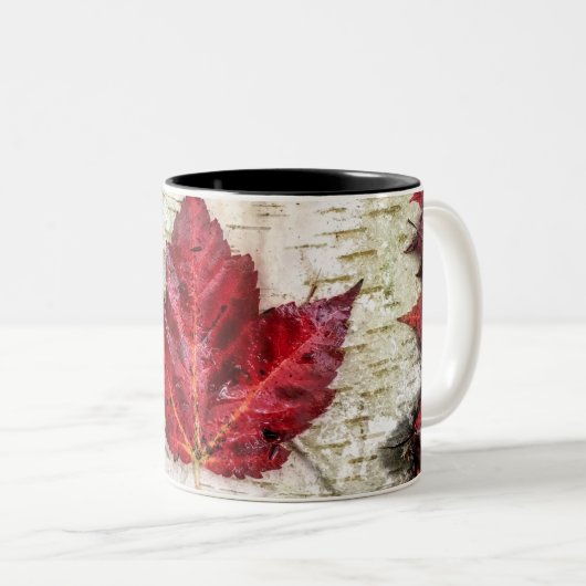 Kanada-Flagge Zweifarbige Tasse (VorderseiteRechts)