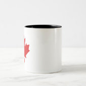 Kanada-Flagge Zweifarbige Tasse (Mittel)