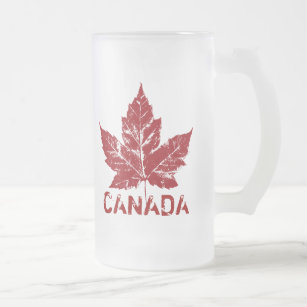 Kanada-Flaggen-Andenken-Bier-Glas-Kanada-Tasse Mattglas Bierglas