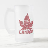 Kanada-Flaggen-Andenken-Bier-Glas-Kanada-Tasse Mattglas Bierglas (Links)