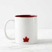 Kanada-Flaggen-Andenken-Kaffeetasse-Kanada-Tasse Zweifarbige Tasse (Links)