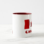 Kanada-Flaggen-Andenken-Kaffeetasse-Kanada-Tasse Zweifarbige Tasse (Mittel)