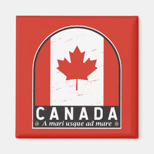 Kanada-Flaggen-Emblem abgenutzt Vintage Magnet
