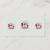 Kanada-Flaggen-Karte 2,0 Visitenkarte (Rückseite)