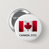 Kanada-Flaggen-Knopf 2012 Button (Vorne & Hinten)