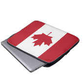 Kanada-Flaggen-Laptop-Hülse Laptopschutzhülle (Vorne Knopf)