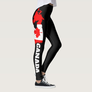 Kanada-Flaggen-Leggings - Ahornblatt-Design Leggings