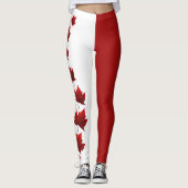 Kanada Flaggen Leggings Classic Canada Souvenir Pa (Vorderseite)