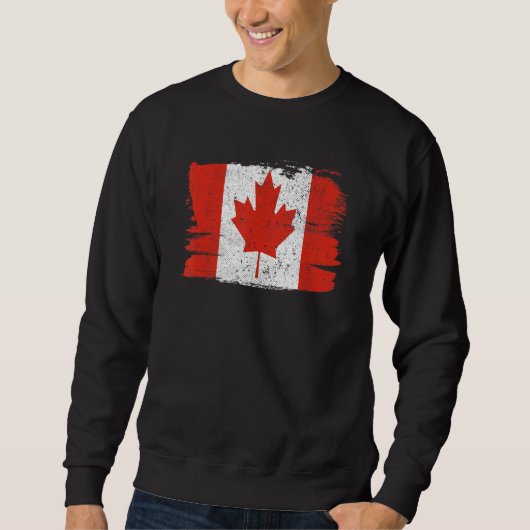 Kanada Flaggen Pride Friendship Pride Peace Vintag Sweatshirt (Vorderseite)