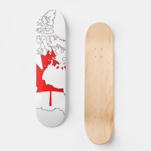 Kanada-Flaggen-Skateboards Skateboard (Vorderseite)
