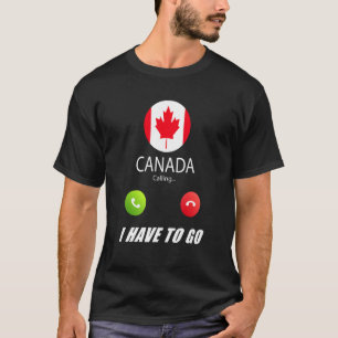 Kanada Flaggen Souvenir, das Kanada anruft T-Shirt