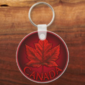 Kanada Flaggen Souvenir Key Chains & Canada Gesche Schlüsselanhänger (Vorderseite)