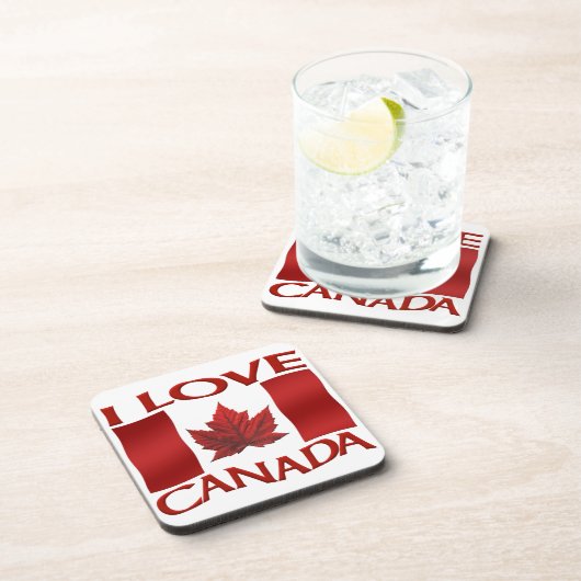 Kanada Flaggen Souvenir Untersetzer Custom Canada  (Rechte Seite)