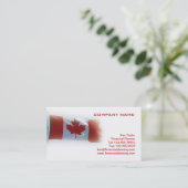 Kanada-Flaggen-Visitenkarte-Rot u. Weiß Visitenkarte (Stehend Vorderseite)