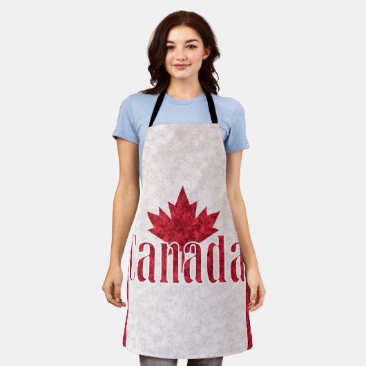 Kanada, Flaggendusche Schürze (Getragen)