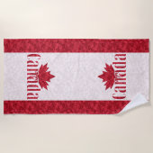 Kanada, Flaggenduschvorhang Strandtuch (Vorderseite)