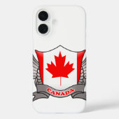 Kanada-Flaggenemblem Case-Mate iPhone Hülle (Rückseite)