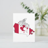 Kanada-Flaggenkarte Postkarte (Stehend Vorderseite)