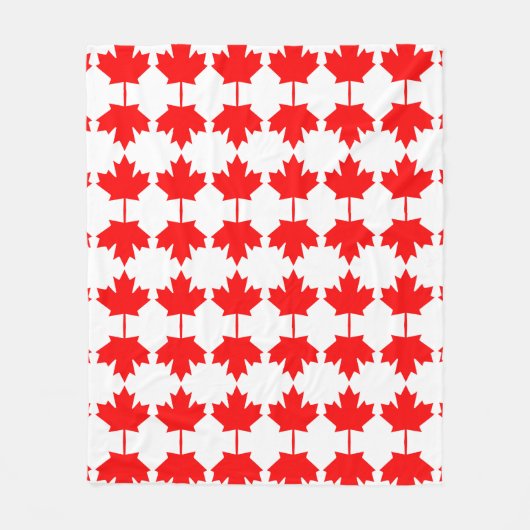 Kanada-Flaggenmuster Fleecedecke (Vorderseite)