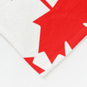 Kanada-Flaggenmuster Fleecedecke (Ecke)