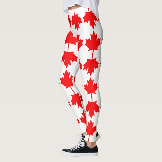 Kanada-Flaggenmuster Leggings (Links)